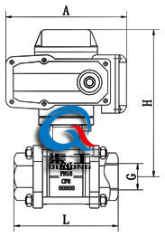 Q911內(nèi)螺紋電動(dòng)球閥 (二片式) 